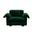 Chaise de salon, velours avec coussins et accoudoirs moelleux, rangement, velours et fonctionnalité
