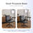 25.6 Inch Adjustable Armrest Dual Purpose Leg Swivel Office Chair With Spikes-749801910
