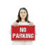 Plaque de rue en aluminium 12 po x 18 po No Park