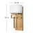 Lanza 1-Light Wall Sconce-445075071-445075329