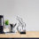 Décoration de statue d'art flamme (1pc) - parfaite pour la chambre à coucher, le bureau et le bureau