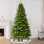 Arbre de Noël artificiel épinette vert 7,5 pi avec 550 lumières claires / blanches Vermont