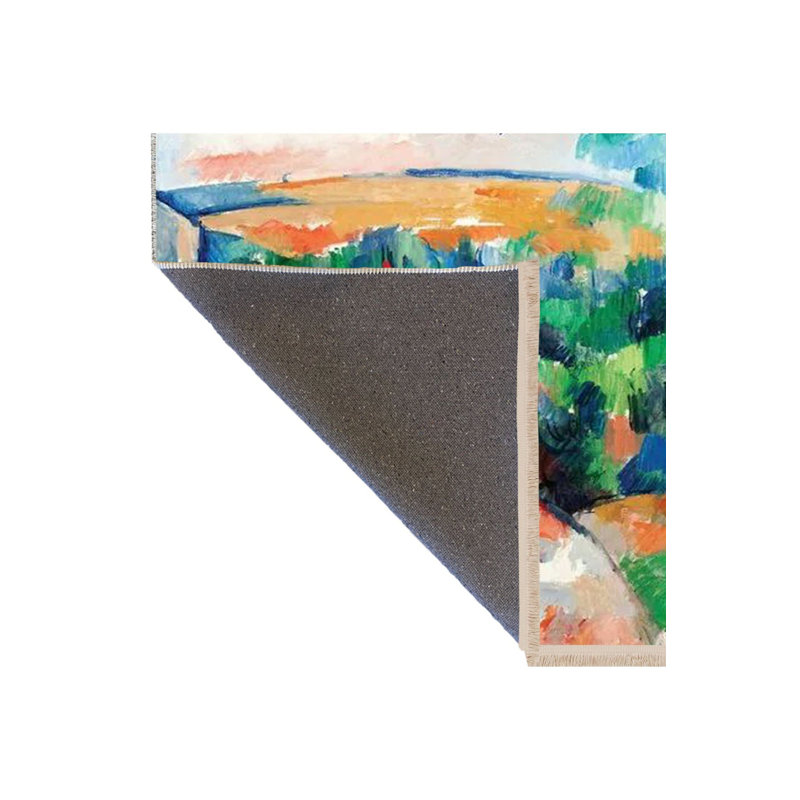 Tapis décoratif de couleur pastel, Sous-tapis rectangulaire de 3 pi 3 po x 4 pi 11 po