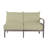 Santa Barbara Teak Outdoor Right Arm Facing Sectional Sofa-48656511-63326306-93646505