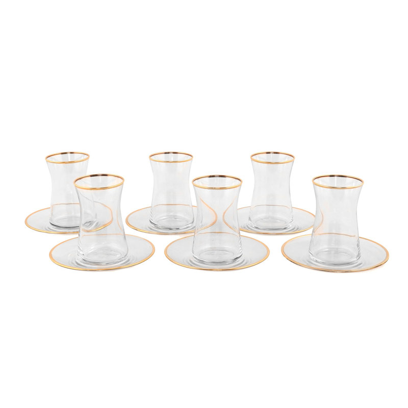 Ensemble de 6 oz 6 pièces Zayd Ensemble verre à thé / verre à café