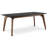 Ena Glass Top Solid Wood Base Dining Table-919386175-896597485