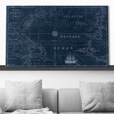 " Sailing Map " Graphic Art Print