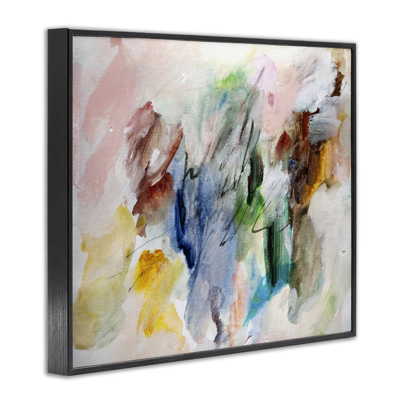 Giclée encadrée par Earthy Pitter Patter, design par Gemma Bardot, H 24 po x l 30 po, Giclée encadrée noir minuit