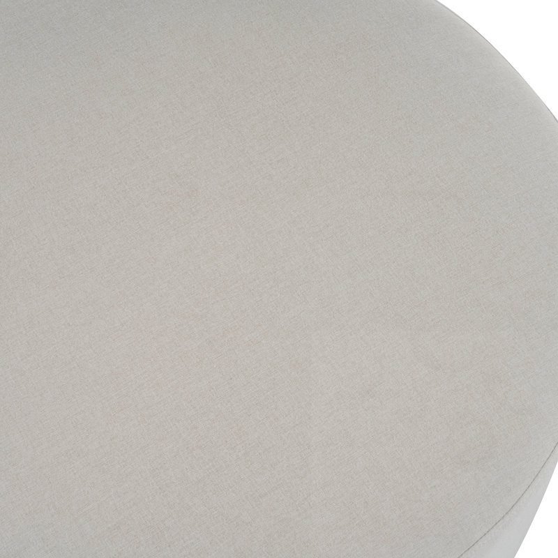 Repose-pieds rond en tissu avec pieds