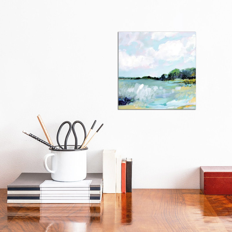 Surfscape I by Karen Fields - Wrapped Canvas Painting, 30.48 cm H x 30.48 cm W
