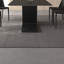 Table de salle à manger moderne en ardoise noire avec base en acier-106474030