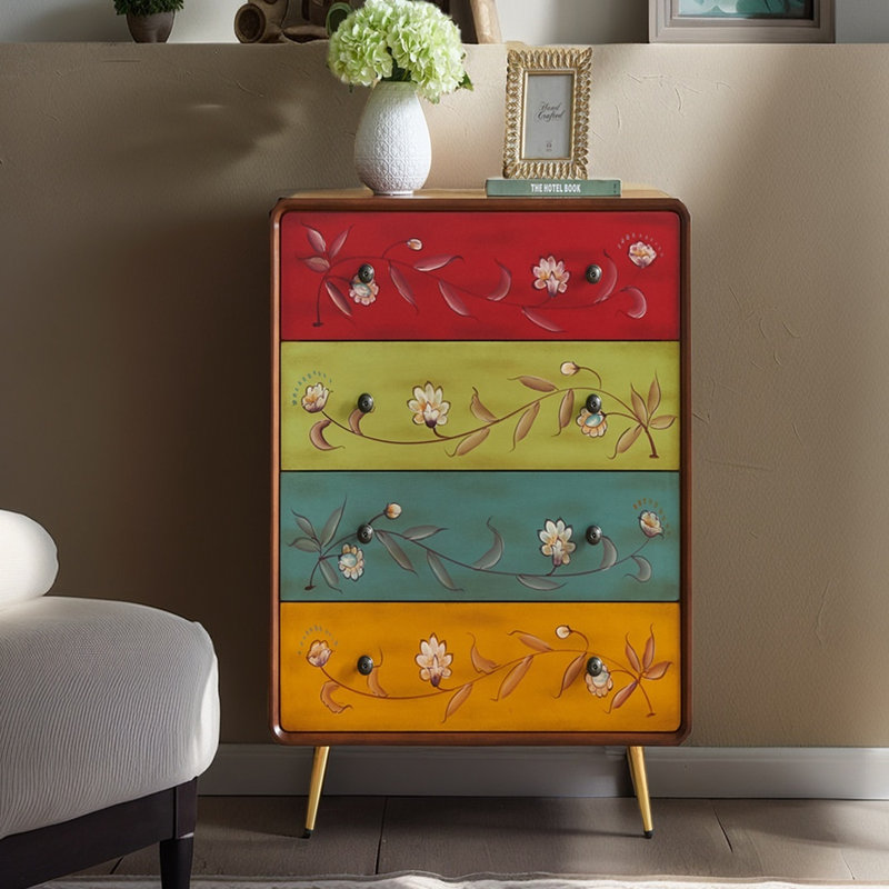 American style painted drawer accent chest