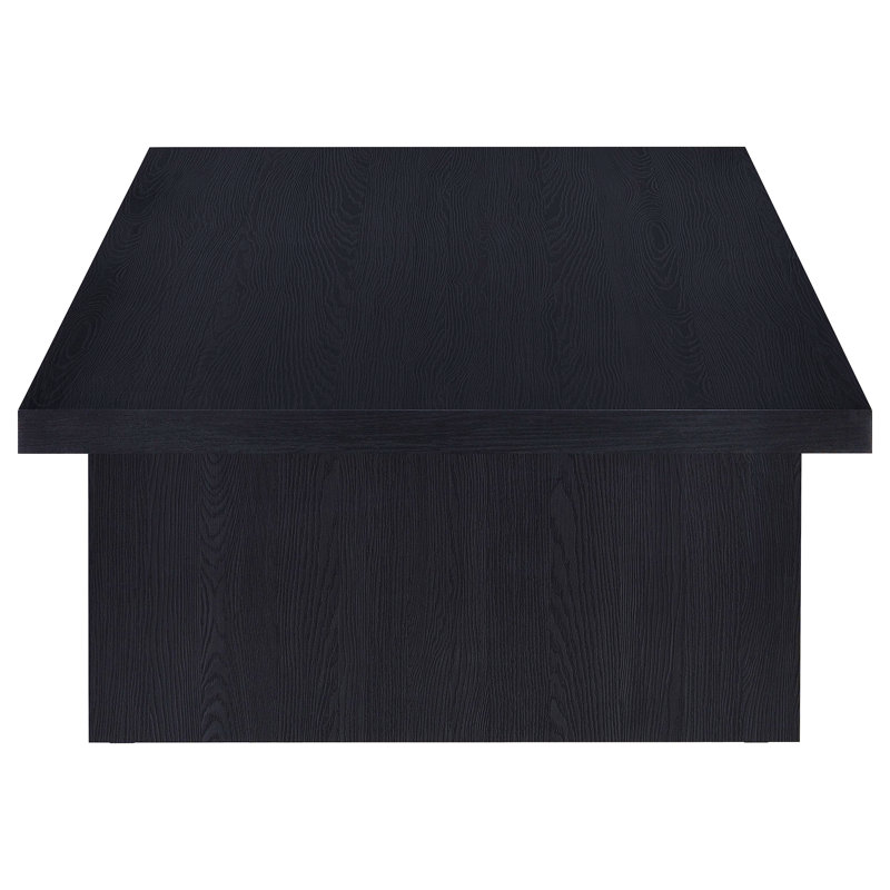 Caroline Black Rectangular Engineered Laminate Coffee Table