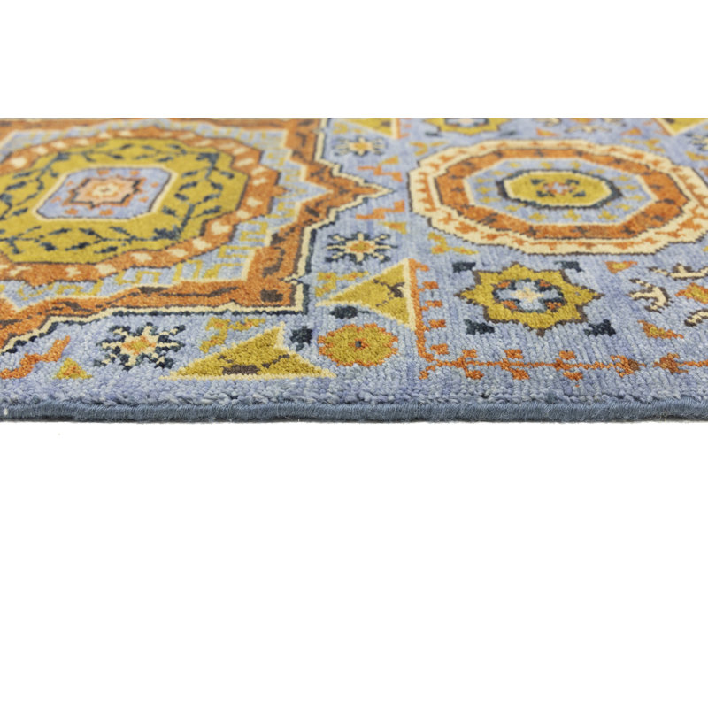 Tapis oriental en laine Shaylyn, Tapis de couloir 2 pi 7 po x 10 pi 3 po