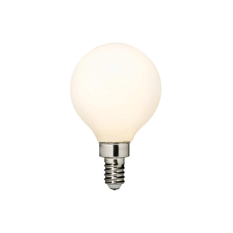 Visual Comfort & Co. LED G16-1/2 shape 4W 3000K Warm White E12 Candelabra base Frosted light bulb, 2700 Kelvins