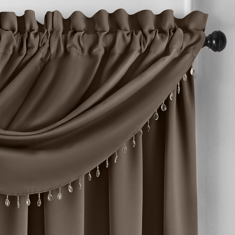Conan Swag Window Valance, Chocolate