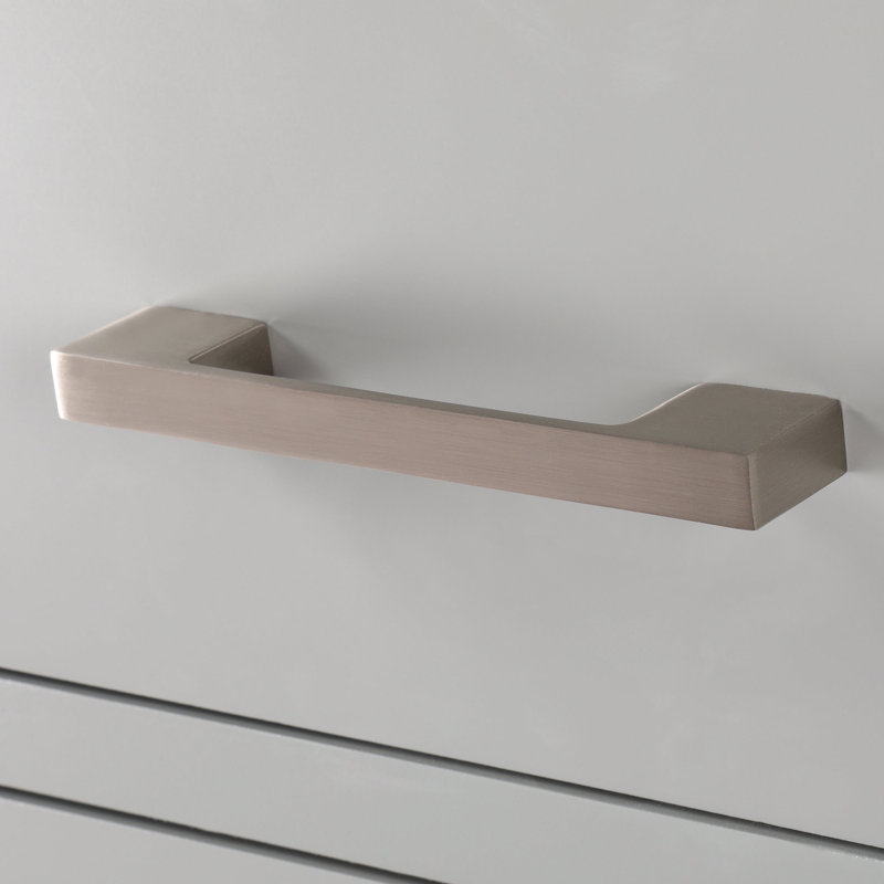 Modero 36" Single Bathroom Vanity with Top, Carrera White Marble, Chilled Gray, Brushed Nickel