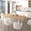 Long Wooden Expandable Dining Table, With A Surface And Clear Lines Modern Extendable Computer Construction Simple