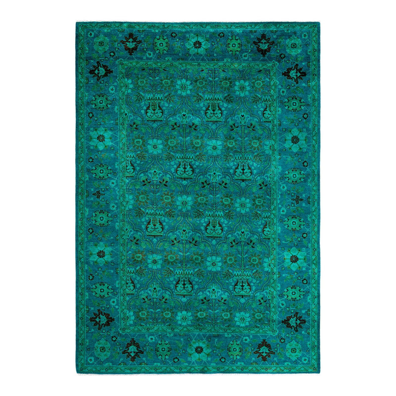 Tapis unique en laine 6 pi 1 po x 9 pi Pellerea