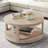 40Inch Large Curved 2 Tier Traditional Round Circle Wooden Center Coffee Table,Rounded Wooden Table With Wheels ,Table For Living Room,Office,Apartment-857167608