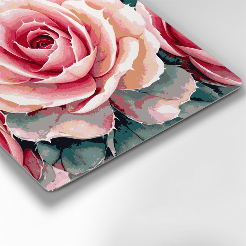 «Botanical Desert Rose», art mural en métal, H 96 po x l 96 po x P 0,05 po