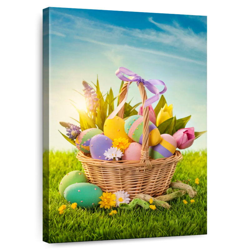 Panier Lelend d'œufs de Pâques, H 24 po x l 16 po
