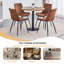 Ensemble de table de salle à manger pour 4 personnes avec table ronde de 31,5 po et 4 chaises