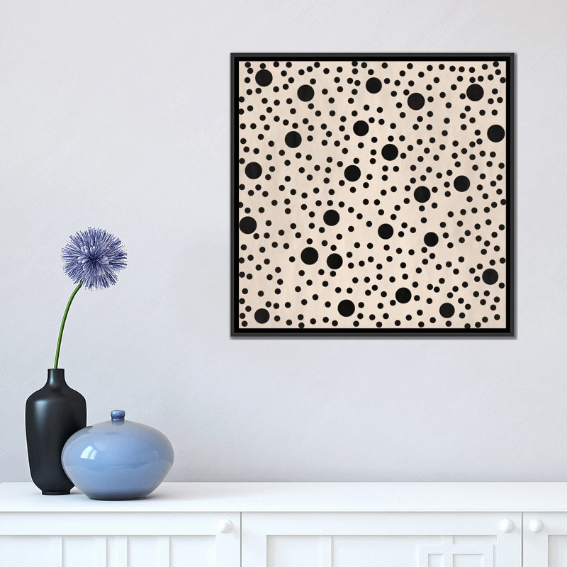 Art sur toile Albree, H 18 po x l 18 po x P 1,5 po, Non mat, Toile avec cadre noir