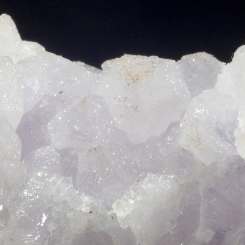 Calcite on Amethyst. Guanajuato, Mexico
