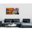 Peinture romantique et colorée sur toile, style rustique