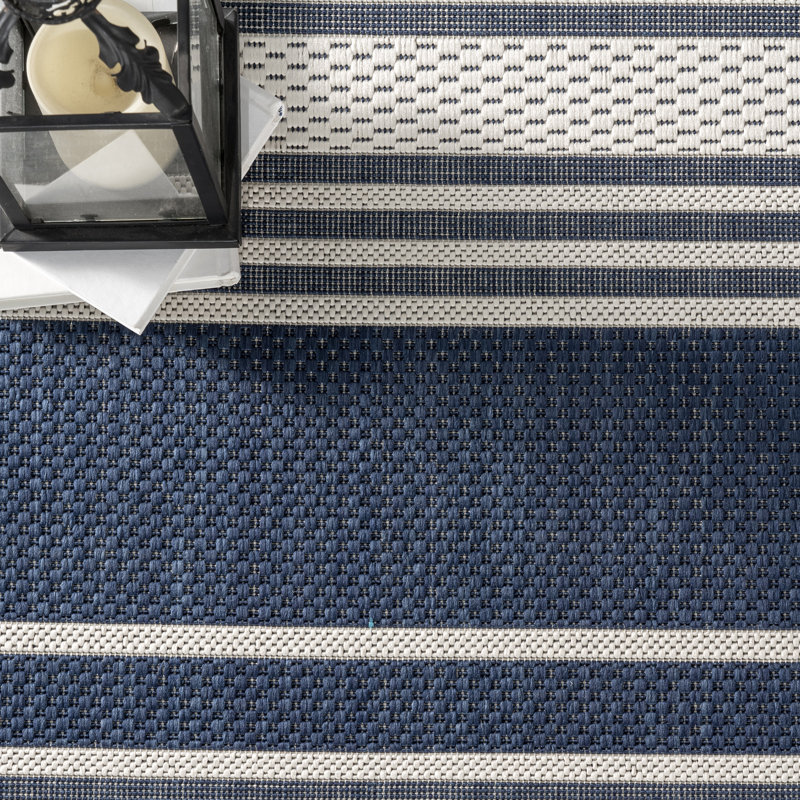  Tapis rayé intérieur / extérieur Romy, Tapis de couloir 2 pi x 8 pi