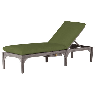Chaise longue d'extérieur en teck Club