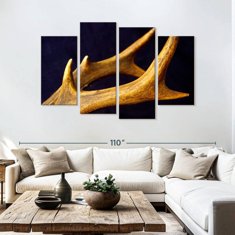 Brampt Deer Antlers, 54"H x 84"W