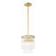 Mini luminaire suspendu Everly Quinn Nemah - 1 Lt en laiton héritage