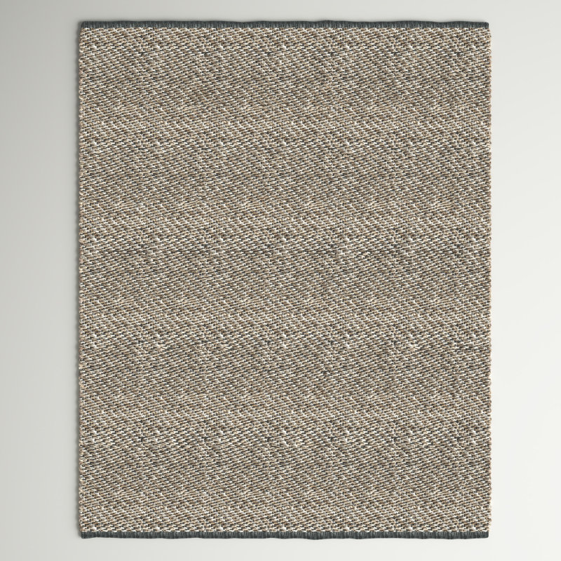 Auckland Handmade Flatweave Jute/Sisal Brown Area Rug, Rectangle 9' x 12'
