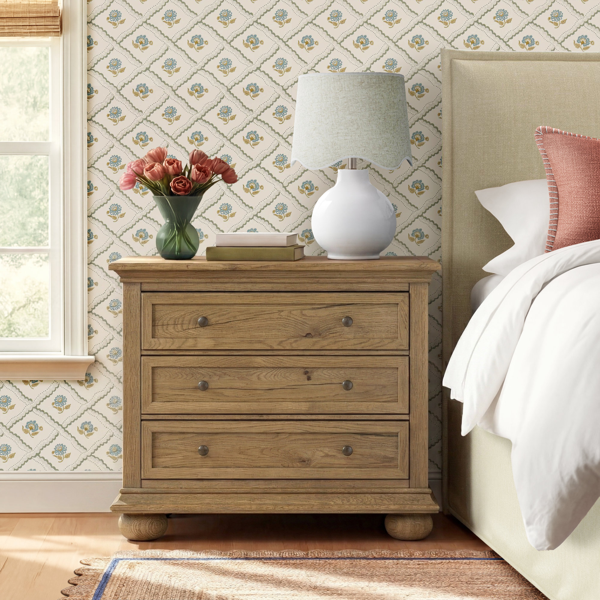 Geoffrey Nightstand, Light Brown