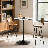 Valencia Holton Adjustable Height Round Bar Table Bistro Pub Table With Sturdy Metal Base And MDF Top For Dining Room, Kitchen, Or Patio-2118374343-2118374339-2129292924