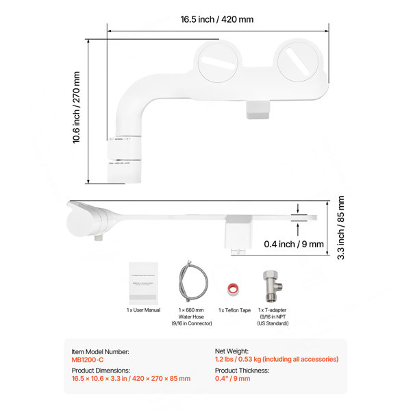 Dimensions du produit