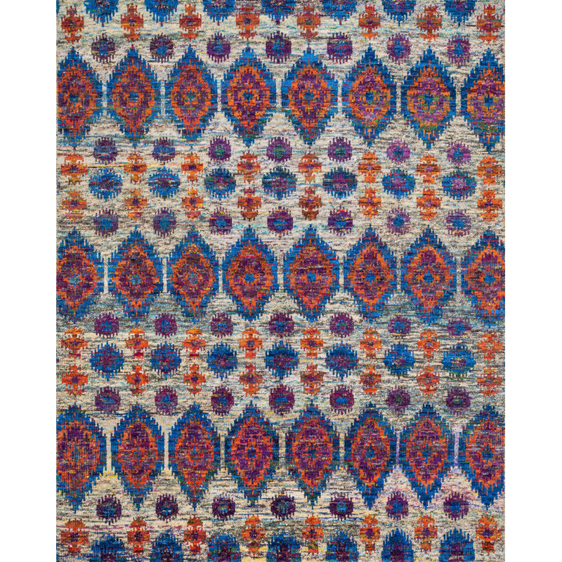 Dallis Silk Ikat Indoor Rug, Rectangle 2' x 3'