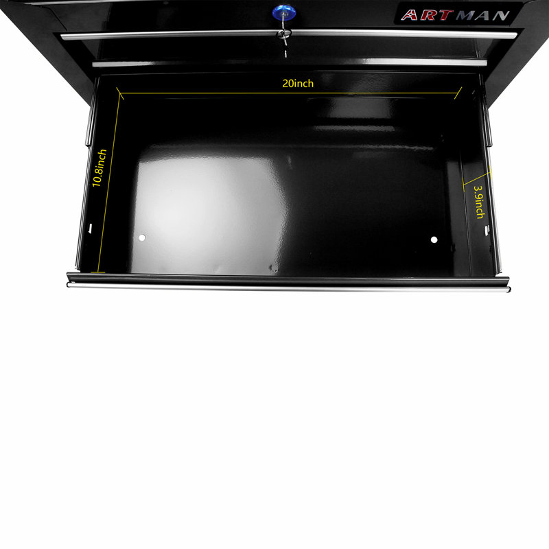 Armoire d'appoint en acier Fanchone, Noir