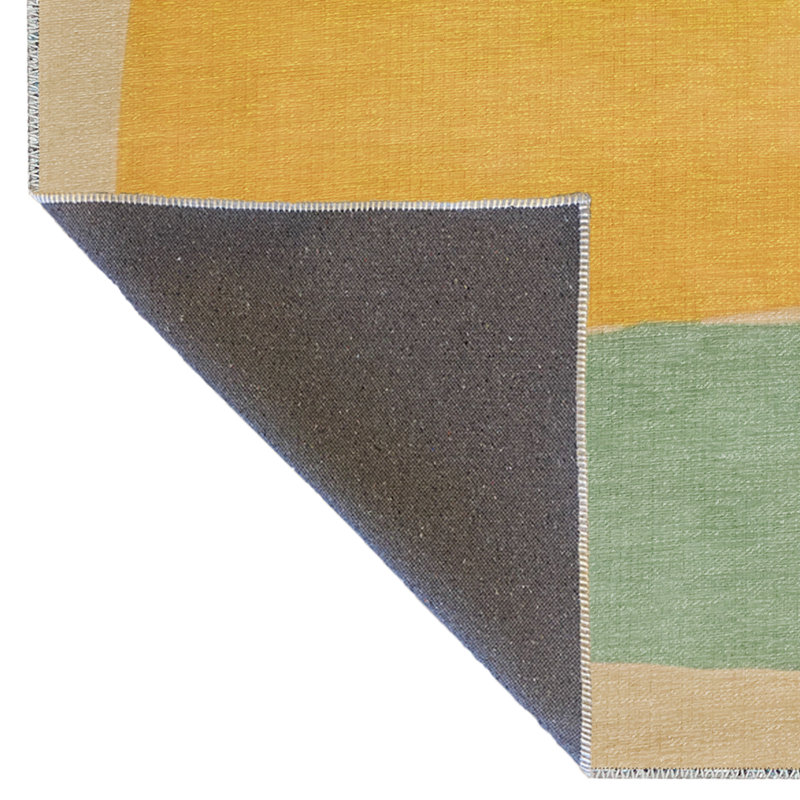 Tapis décoratif multicolore multicolore, Tapis de couloir 3 pi 3,37 po x 9 pi 10,11 po