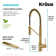 KRAUS Oletto Commercial Style Single Handle Pull Down Kitchen Faucet with QuickDock Top Mount Installation Assembly in Brushed Brass