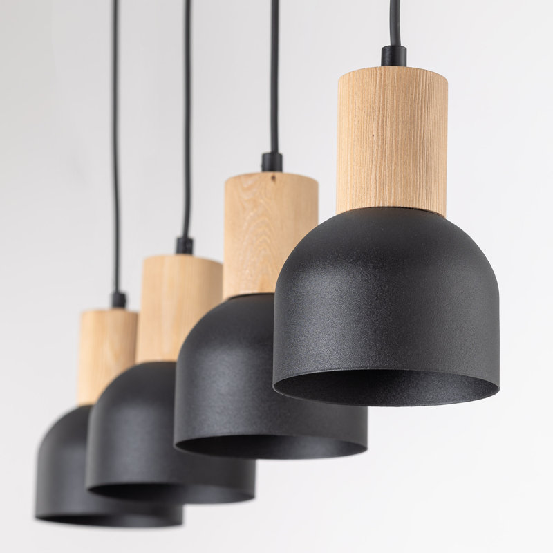 Aindrias 4 - Light Stainless Steel Kitchen Island Pendant