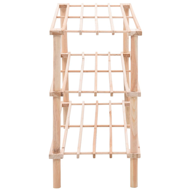 14 Pair Solid Wood Shoe Rack