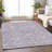 Premium Machine Washable Prisco Lavender Rug-1050123593