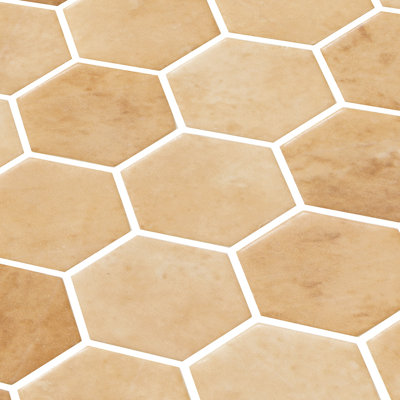 Spectrum Riad 2 Inch Hexagon Terracotta