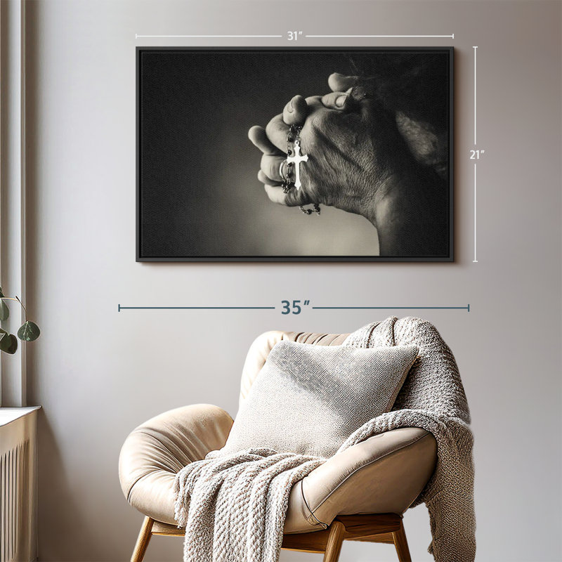 Christian Prayer, reproduction sur toile, H 31 po x l 21 po