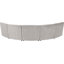 Canapé modulaire symétrique en velours de 145 po de largeur Jedson-260834094