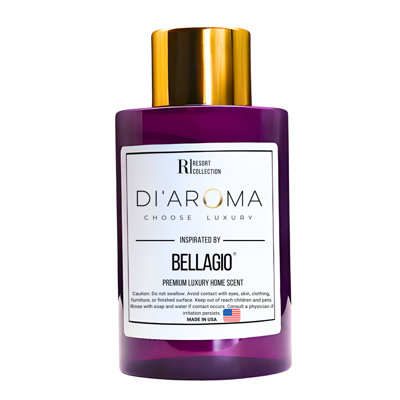 Mystic Romance Bellagio Aroma Oil Blend Plastic Purple Bottle 120Ml, Resort Collection, Diffuser Aroma Oil Blends, Waterless Diffuser Oil, (120Ml, Bellagio)
