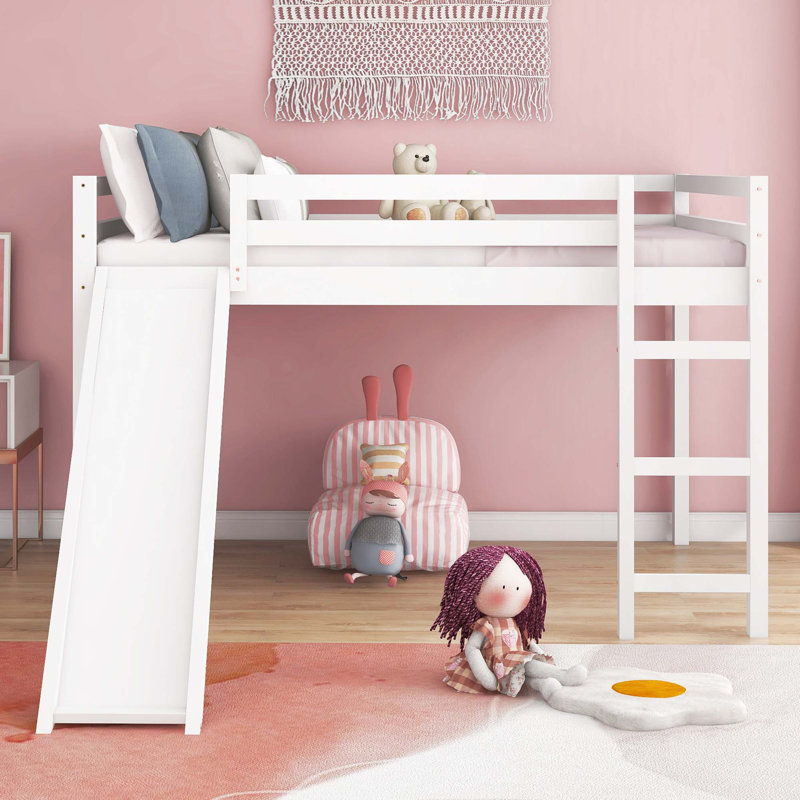 Loft Bed With Slide, Multifunctional Design